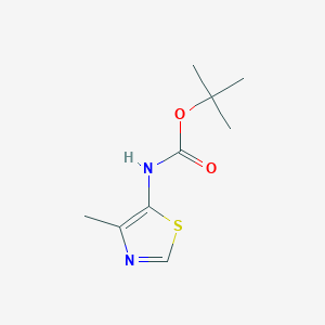 molecular formula C9H14N2O2S B2382121 tert-Butyl (4-methylthiazol-5-yl)carbamate CAS No. 1318758-14-3