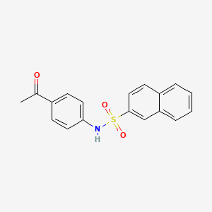 N-(4-acetylphenyl)naphthalene-2-sulfonamide