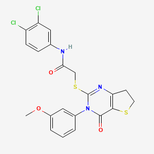 N-(3,4-dichlorophenyl)-2-((3-(3-methoxyphenyl)-4-oxo-3,4,6,7-tetrahydrothieno[3,2-d]pyrimidin-2-yl)thio)acetamide