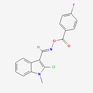 2-chloro-3-({[(4-fluorobenzoyl)oxy]imino}methyl)-1-methyl-1H-indole