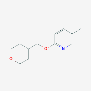 molecular formula C12H17NO2 B2382231 5-Methyl-2-[(oxan-4-yl)methoxy]pyridine CAS No. 2195809-93-7