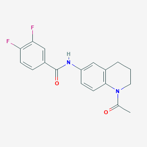 N-(1-acetyl-3,4-dihydro-2H-quinolin-6-yl)-3,4-difluorobenzamide