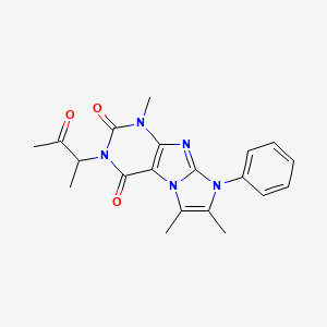 4,7,8-Trimethyl-2-(3-oxobutan-2-yl)-6-phenylpurino[7,8-a]imidazole-1,3-dione