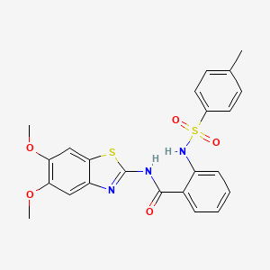 N-(5,6-dimethoxybenzo[d]thiazol-2-yl)-2-(4-methylphenylsulfonamido)benzamide