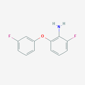 molecular formula C12H9F2NO B2382281 2-Fluoro-6-(3-fluorophenoxy)aniline CAS No. 1184275-63-5