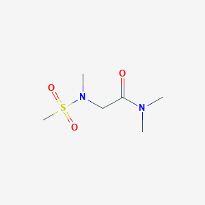 molecular formula C6H14N2O3S B2382510 N,N-dimethyl-2-(N-methylmethanesulfonamido)acetamide CAS No. 1342114-54-8