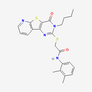 B2382655 2-((3-butyl-4-oxo-3,4-dihydropyrido[3',2':4,5]thieno[3,2-d]pyrimidin-2-yl)thio)-N-(2,3-dimethylphenyl)acetamide CAS No. 1242992-71-7