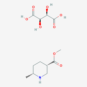 Methyl (3S,6R)-6-methyl-3-piperidinecarboxylate L-tartaric acid salt