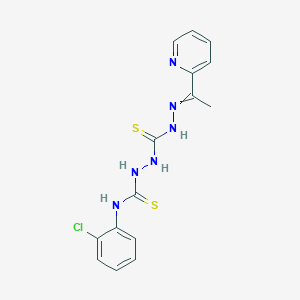 molecular formula C15H15ClN6S2 B238270 BW 348U87 CAS No. 127142-14-7