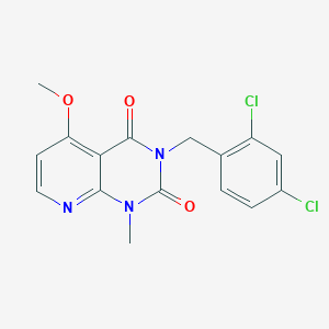 molecular formula C16H13Cl2N3O3 B2382702 3-[(2,4-dichlorophenyl)methyl]-5-methoxy-1-methyl-1H,2H,3H,4H-pyrido[2,3-d]pyrimidine-2,4-dione CAS No. 941898-19-7