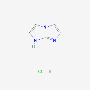molecular formula C5H6ClN3 B2382714 1H-imidazo[1,2-a]imidazole hydrochloride CAS No. 106538-25-4
