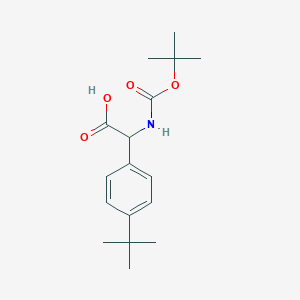 B2382715 2-(Boc-amino)-2-(4-tert-butyl-phenyl)acetic acid CAS No. 1336889-00-9