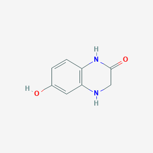 molecular formula C8H8N2O2 B2382724 3,4-Dihydro-6-hydroxyquinoxalin-2(1H)-one CAS No. 1378683-92-1