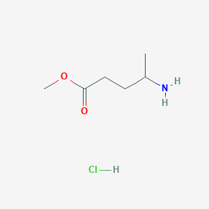 molecular formula C6H14ClNO2 B2382744 Methyl 4-aminopentanoate hydrochloride CAS No. 58620-99-8