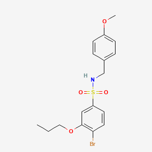 4-bromo-N-(4-methoxybenzyl)-3-propoxybenzenesulfonamide