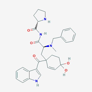 4-Hydroxy-1-(1H-indol-3-ylcarbonyl)prolyl-N-(phenylmethyl)-N-methyl-tyrosineamide