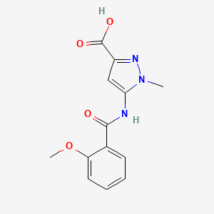 5-(2-methoxybenzamido)-1-methyl-1H-pyrazole-3-carboxylic acid