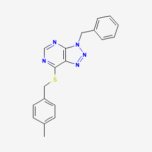 3-Benzyl-7-[(4-methylphenyl)methylsulfanyl]triazolo[4,5-d]pyrimidine