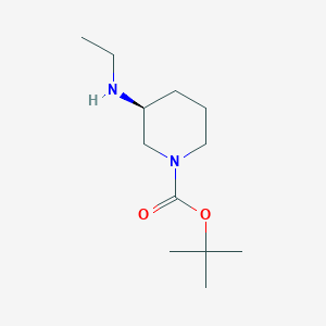 molecular formula C12H24N2O2 B2382828 (S)-3-Ethylamino-piperidine-1-carboxylic acid tert-butyl ester CAS No. 1141893-10-8