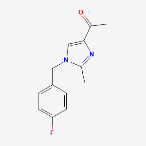 1-[1-(4-fluorobenzyl)-2-methyl-1H-imidazol-4-yl]-1-ethanone