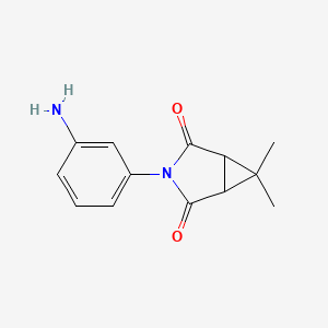 3-(3-Aminophenyl)-6,6-dimethyl-3-azabicyclo[3.1.0]hexane-2,4-dione