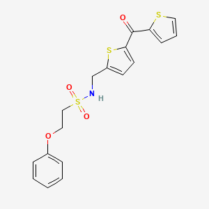 2-phenoxy-N-((5-(thiophene-2-carbonyl)thiophen-2-yl)methyl)ethanesulfonamide