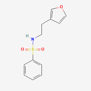 N-(2-(furan-3-yl)ethyl)benzenesulfonamide