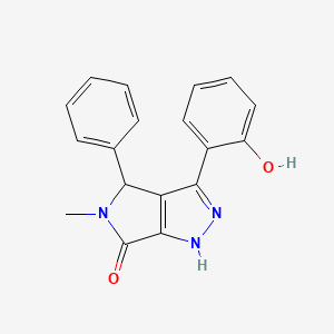 3-(2-hydroxyphenyl)-5-methyl-4-phenyl-4,5-dihydropyrrolo[3,4-c]pyrazol-6(1H)-one