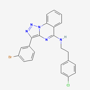 3-(3-bromophenyl)-N-[2-(4-chlorophenyl)ethyl]triazolo[1,5-a]quinazolin-5-amine