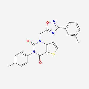 2-(3-cyclopentyl-2-oxo-2,3-dihydro-1H-imidazo[4,5-b]pyridin-1-yl)-N-[4-(trifluoromethyl)benzyl]acetamide