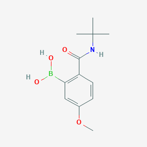 2-(tert-Butylcarbamoyl)-5-methoxyphenylboronic acid