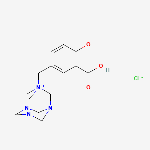 1-(3-Carboxy-4-methoxybenzyl)-1,3,5,7-tetraazaadamantan-1-ium chloride