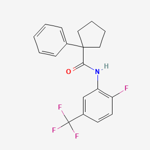 N-(2-Fluoro-5-(trifluoromethyl)phenyl)(phenylcyclopentyl)formamide