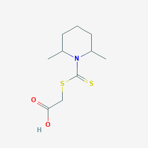 {[(2,6-Dimethylpiperidin-1-yl)carbonothioyl]thio}acetic acid