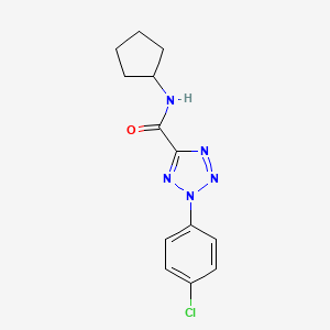 2-(4-chlorophenyl)-N-cyclopentyl-2H-tetrazole-5-carboxamide