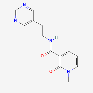 1-methyl-2-oxo-N-(2-(pyrimidin-5-yl)ethyl)-1,2-dihydropyridine-3-carboxamide