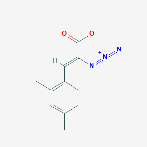 molecular formula C12H13N3O2 B2382910 Methyl 2-azido-3-(2,4-dimethylphenyl)prop-2-enoate CAS No. 1807940-68-6