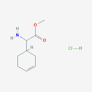 Methyl 2-amino-2-cyclohex-3-en-1-ylacetate;hydrochloride