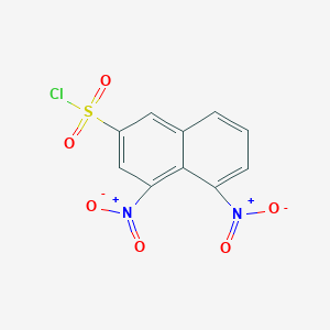 molecular formula C10H5ClN2O6S B2382918 4,5-Dinitronaphthalene-2-sulfonyl chloride CAS No. 2377033-43-5