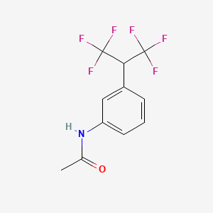 N-(3-(1,1,1,3,3,3-hexafluoropropan-2-yl)phenyl)acetamide