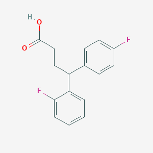 4-(2-Fluorophenyl)-4-(4-fluorophenyl)butanoic acid