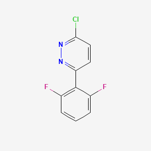 molecular formula C10H5ClF2N2 B2382936 3-Chloro-6-(2,6-difluorophenyl)pyridazine CAS No. 1154600-74-4