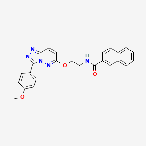 N-(2-((3-(4-methoxyphenyl)-[1,2,4]triazolo[4,3-b]pyridazin-6-yl)oxy)ethyl)-2-naphthamide