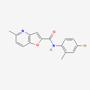 molecular formula C16H13BrN2O2 B2382948 N-(4-bromo-2-methylphenyl)-5-methylfuro[3,2-b]pyridine-2-carboxamide CAS No. 941969-57-9