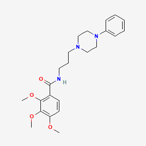 2,3,4-trimethoxy-N-[3-(4-phenylpiperazin-1-yl)propyl]benzamide