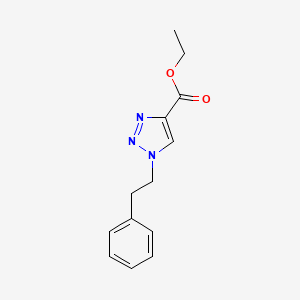 ethyl 1-(2-phenylethyl)-1H-1,2,3-triazole-4-carboxylate
