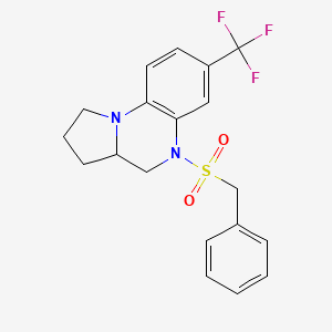 5-(Benzylsulfonyl)-7-(trifluoromethyl)-1,2,3,3a,4,5-hexahydropyrrolo[1,2-a]quinoxaline