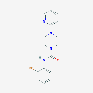 molecular formula C16H17BrN4O B2382982 N-(2-bromophenyl)-4-(pyridin-2-yl)piperazine-1-carboxamide CAS No. 335282-78-5