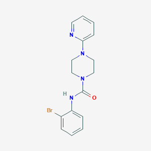molecular formula C16H17BrN4O B2382982 N-(2-溴苯基)-4-(2-吡啶基)四氢-1(2H)-吡嗪甲酰胺 CAS No. 335282-78-5