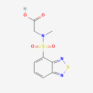 molecular formula C9H9N3O4S2 B2382990 [(2,1,3-Benzothiadiazol-4-ylsulfonyl)(methyl)-amino]acetic acid CAS No. 899718-18-4
